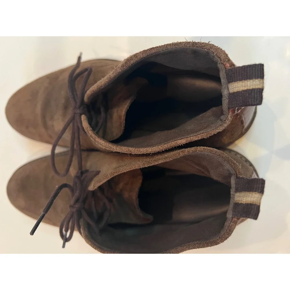 Aldo Mens Brown Suede Chukka Boots Lace Up Ankle Desert Boots Size 9 Portugal
